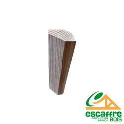 Baguette d'angle INTERIEURE Nord Blanc - 35 x 35 mm x 3.25 ml - Non Traité